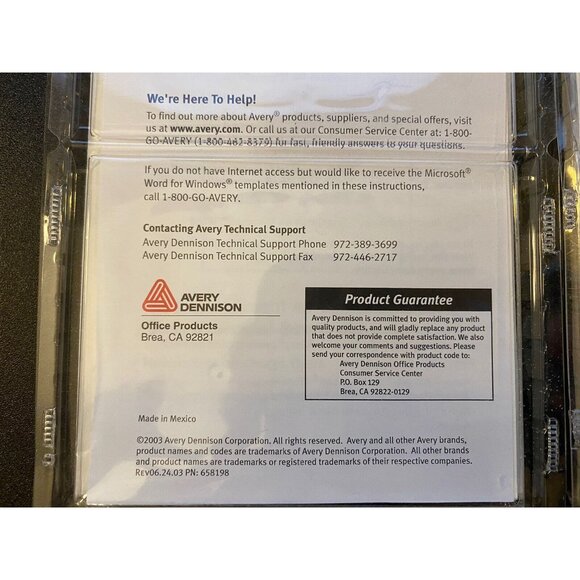 AVERY 5248 Printable Mailing Seals Clear 1" round 945 Labels Laser Ink Jet - Picture 5 of 5